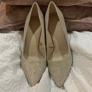 BCBGeneration NWOT Closed Toe Sparkle Heels